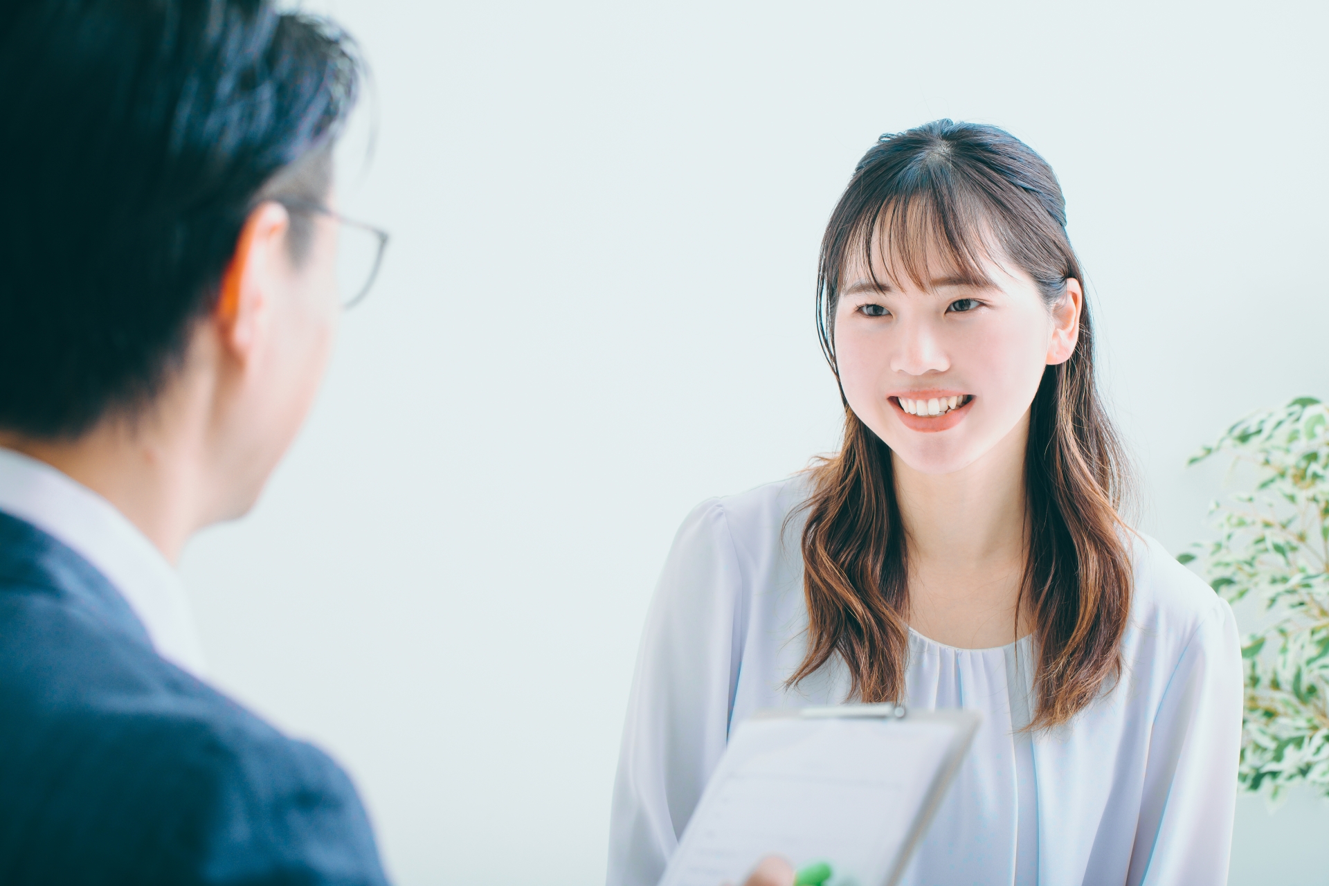 会談中