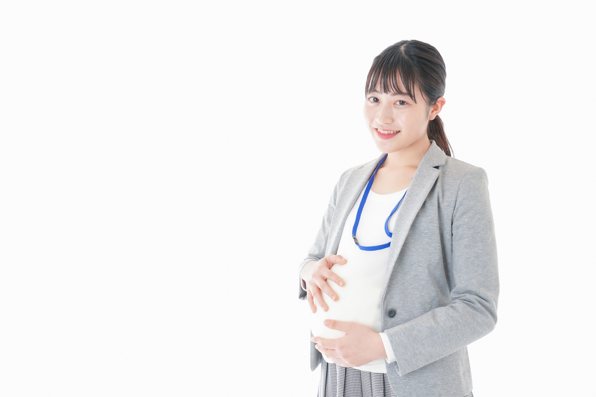 妊娠中の若いビジネスウーマン