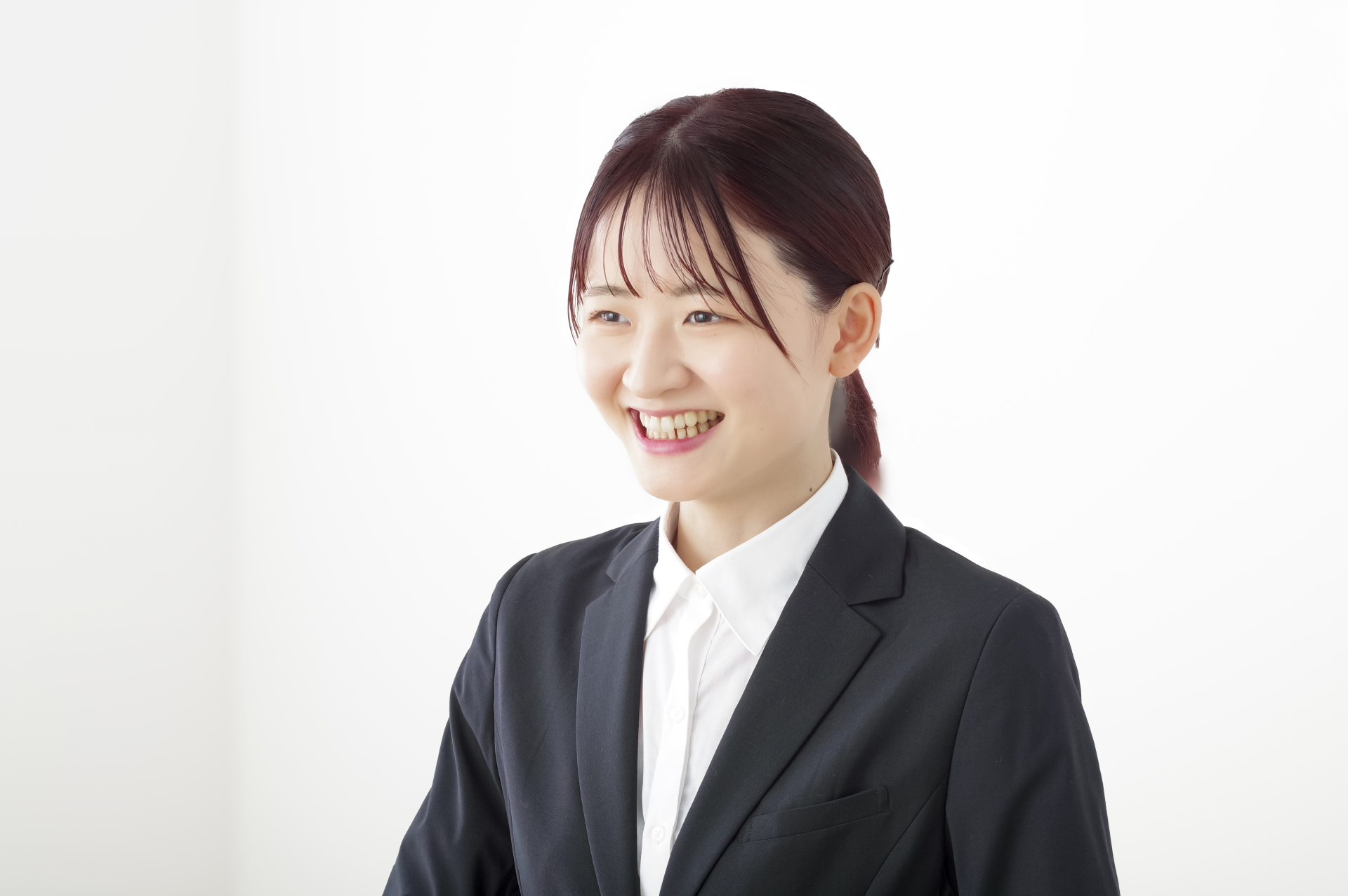 にやける女性