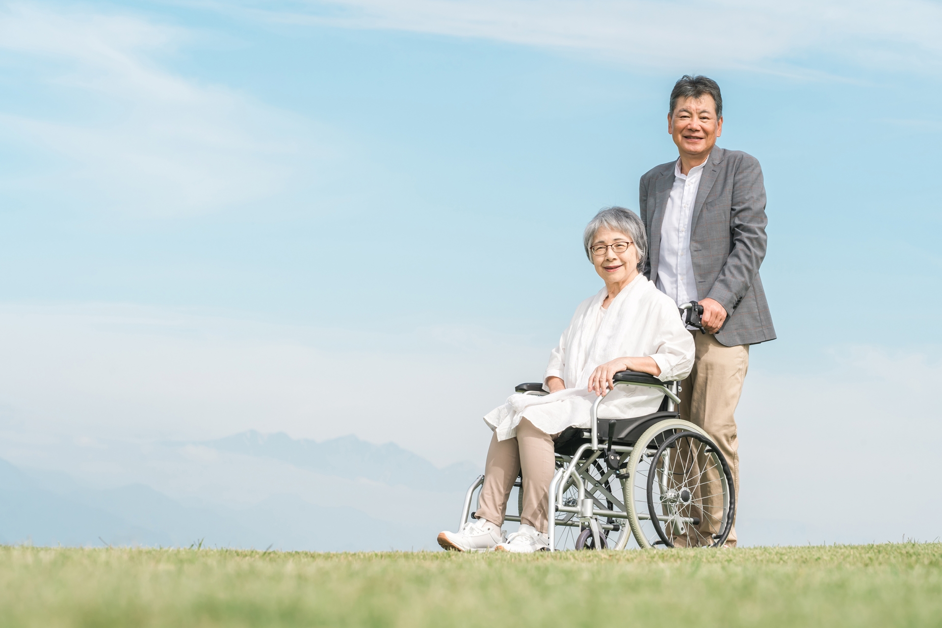 車椅子で介護
