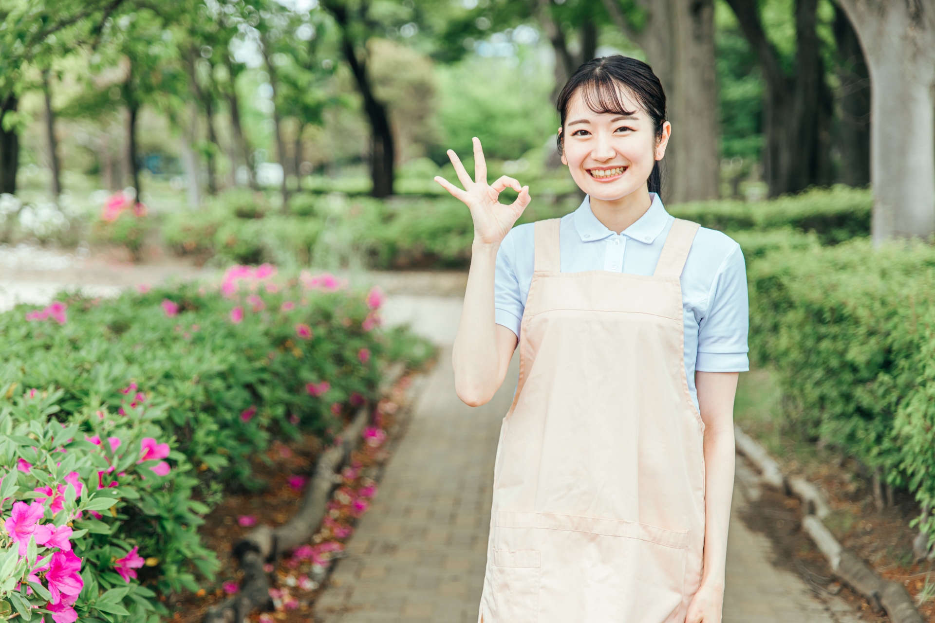 OKする女性