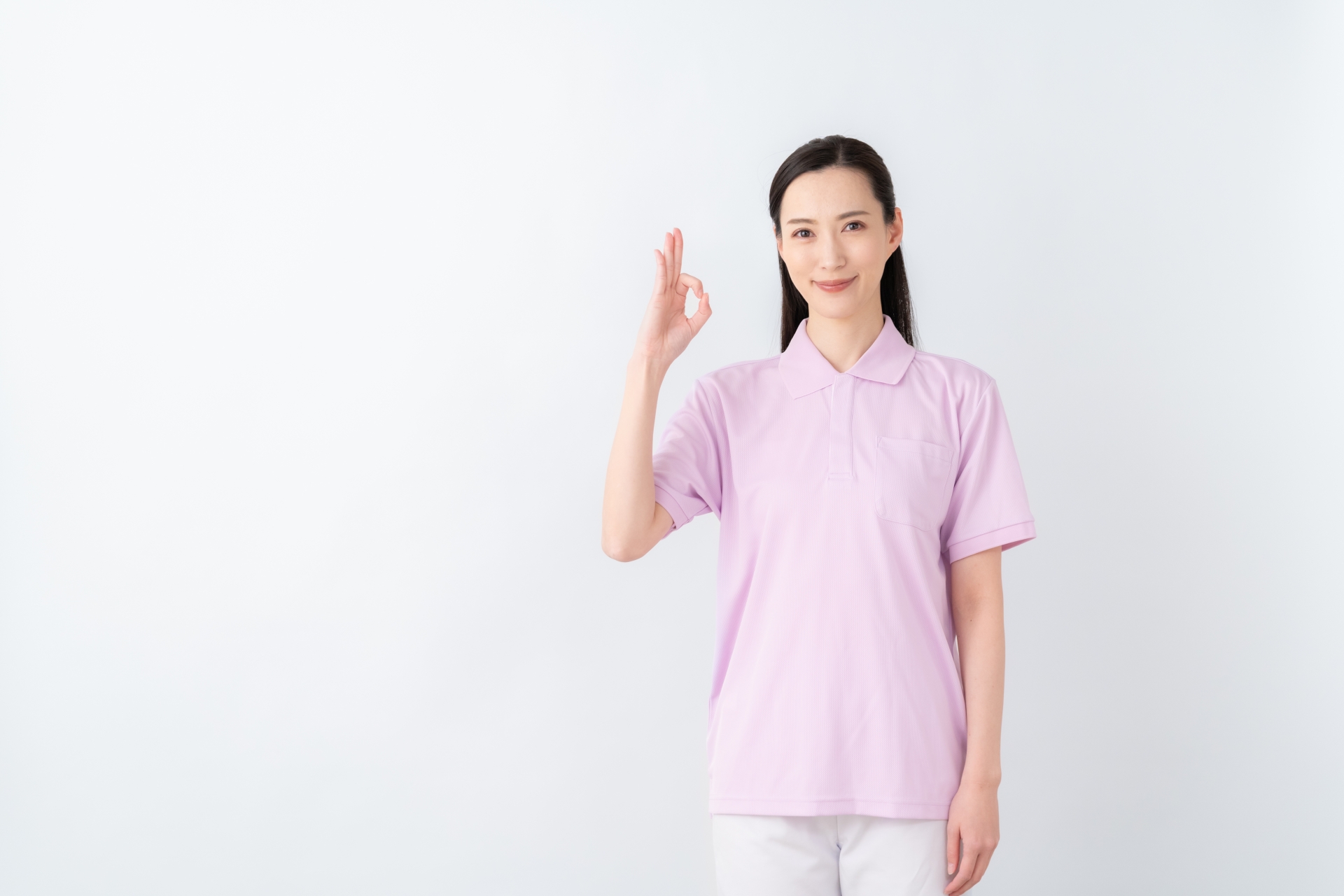OKする女性