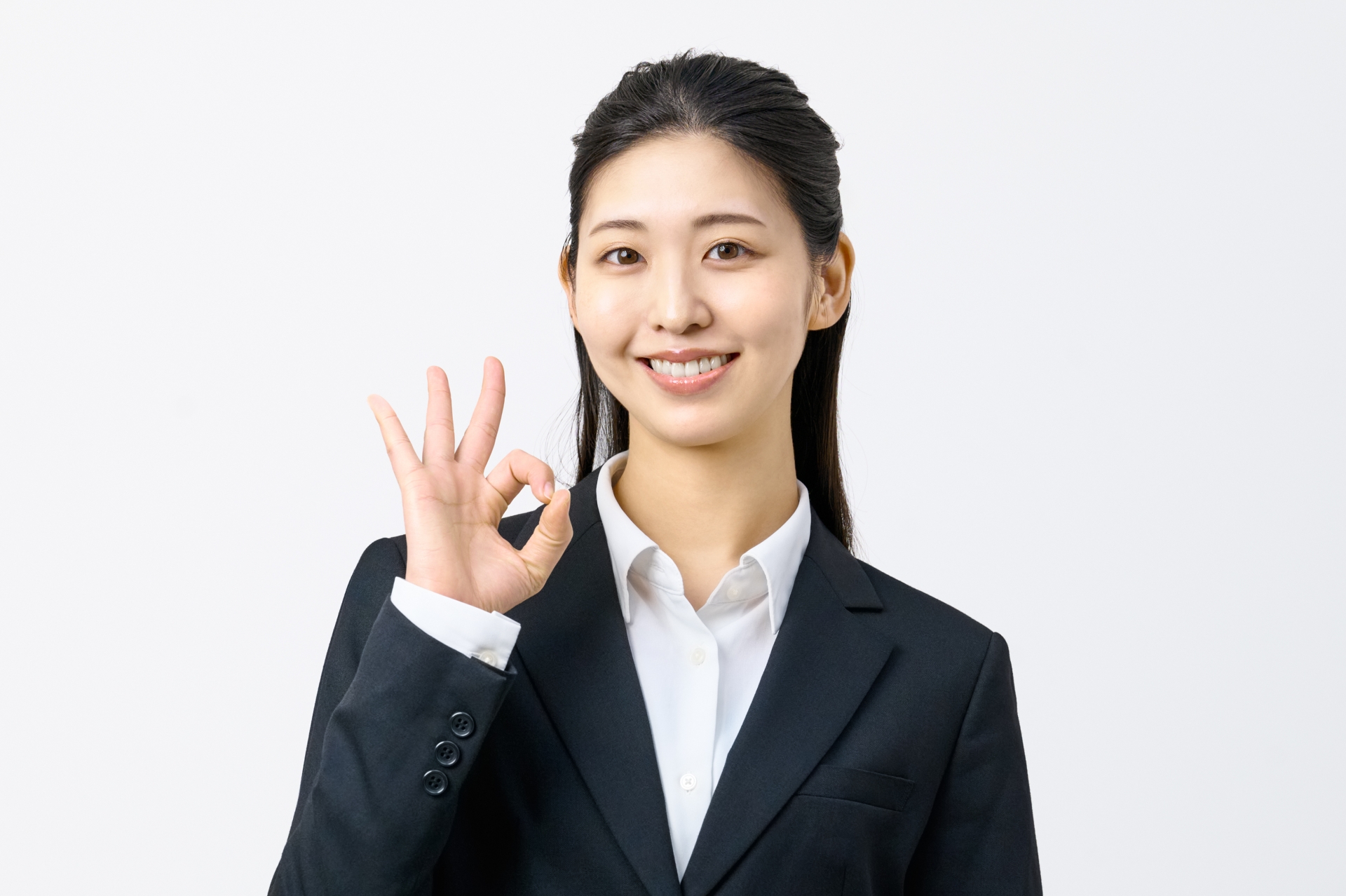 OKをする女性