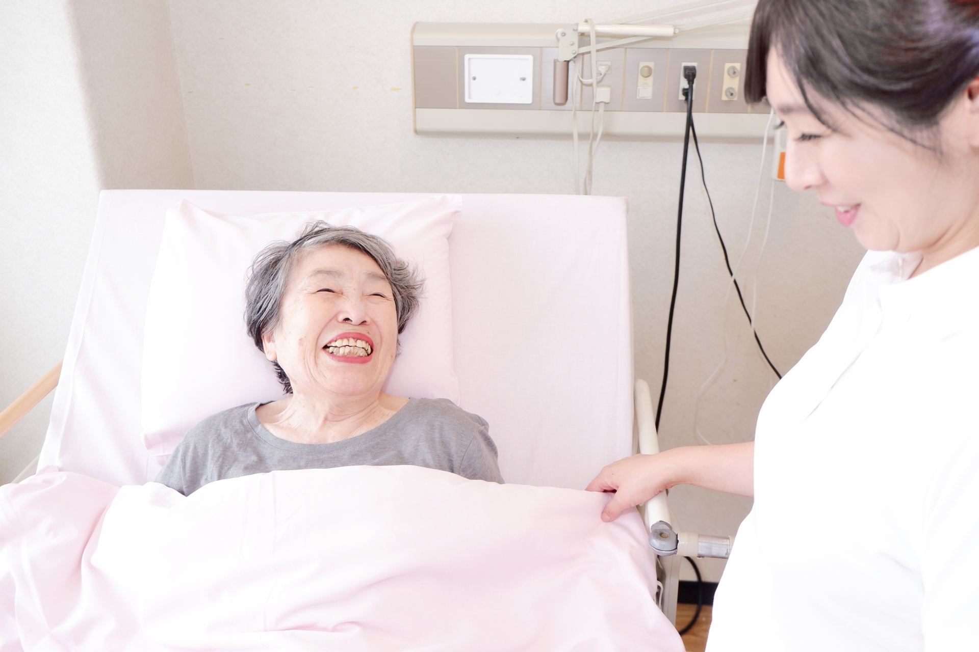 ベットでの会話