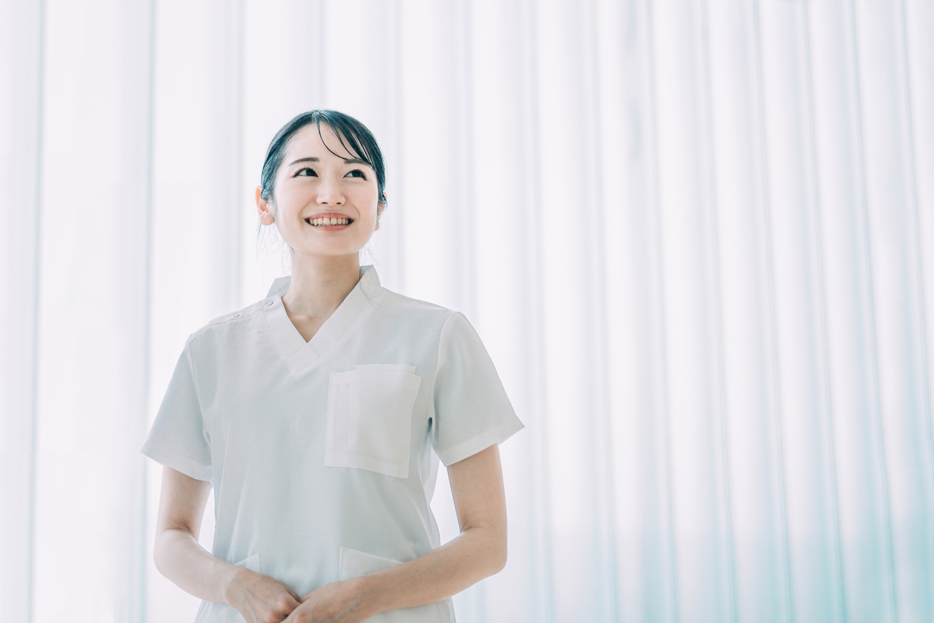 病院で働く医療スタッフ（看護師）