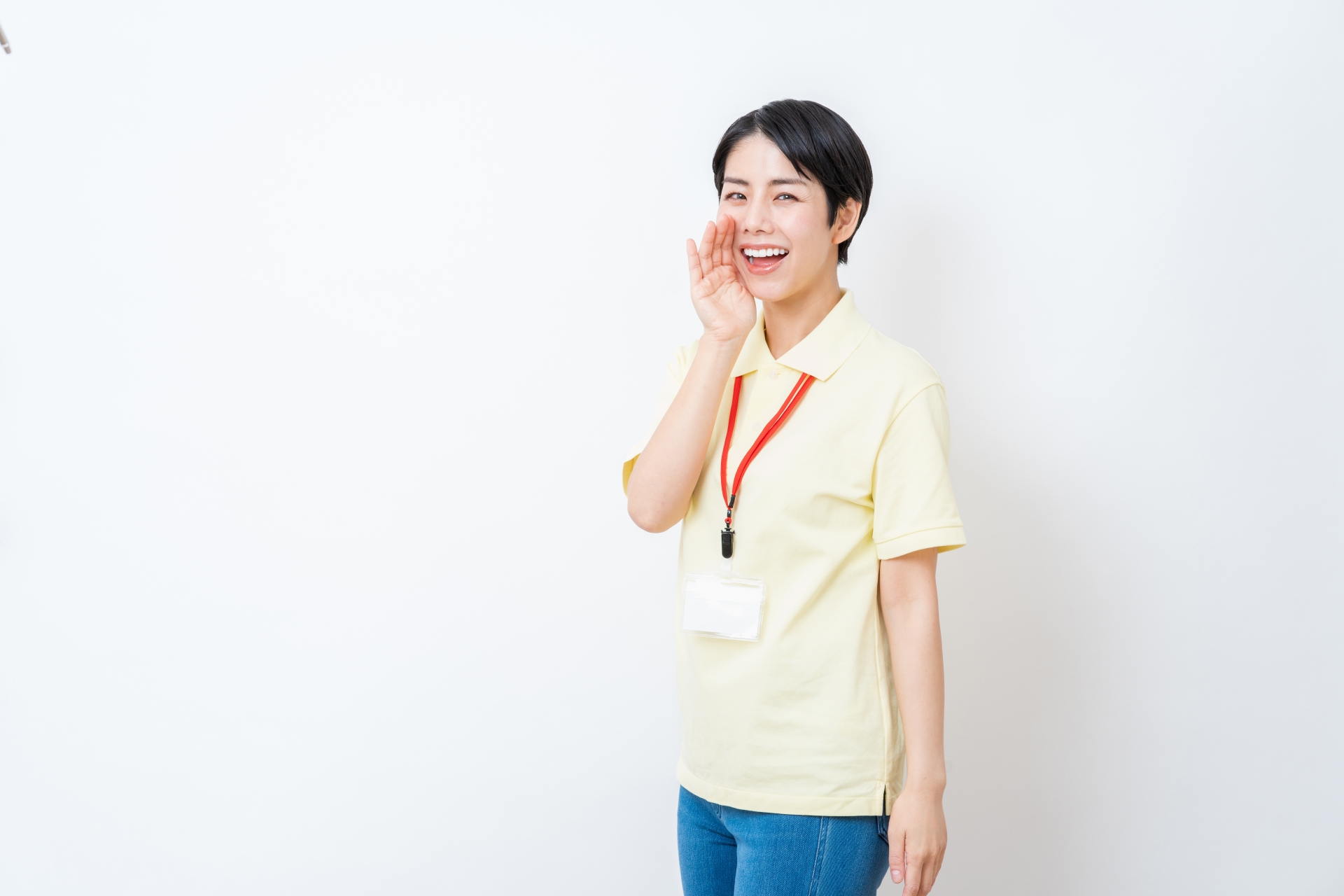 笑顔の女性