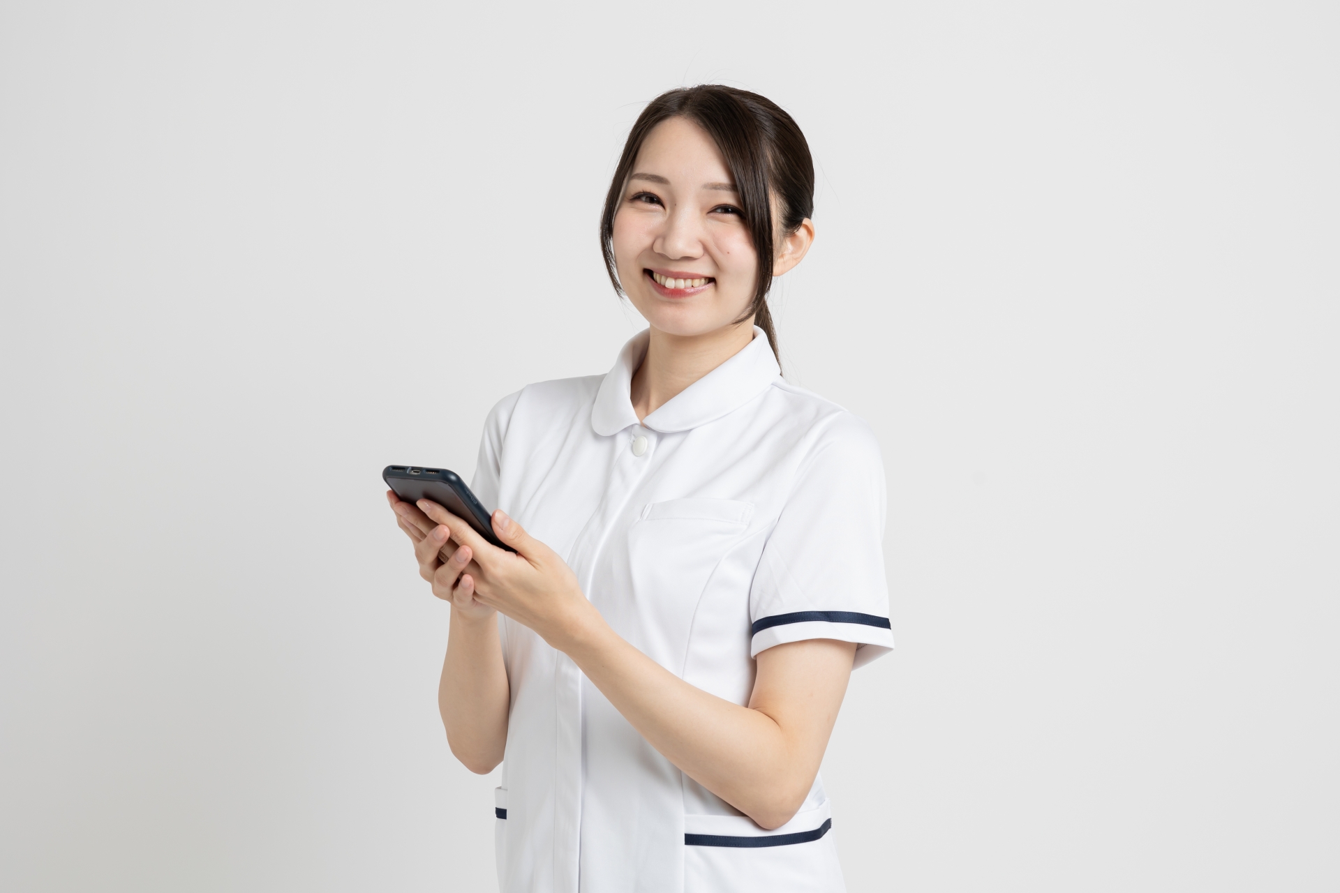 笑顔の介護士