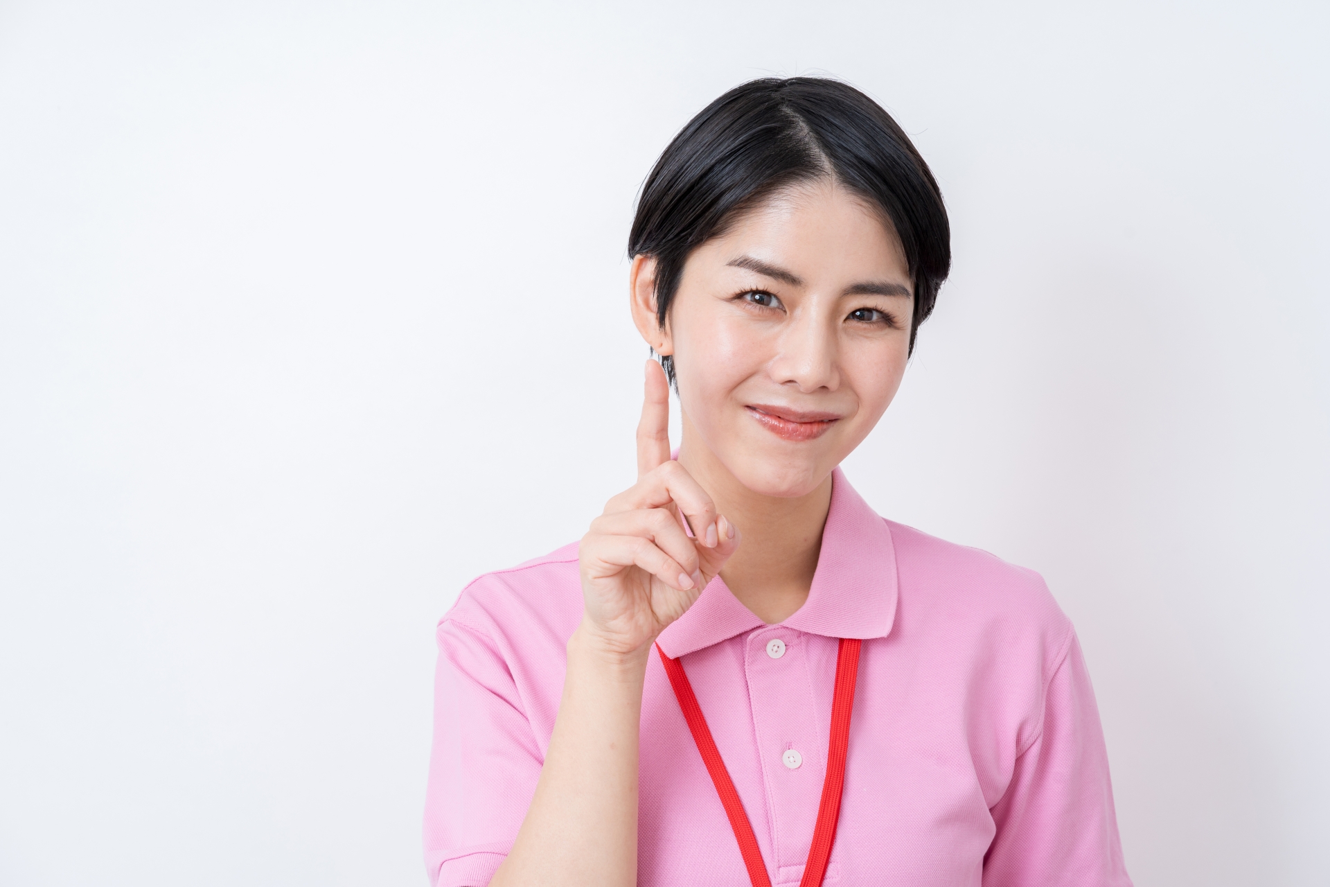 提案する介護士の女性