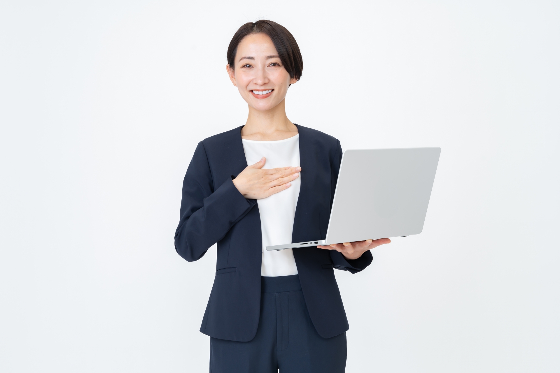 安心する女性