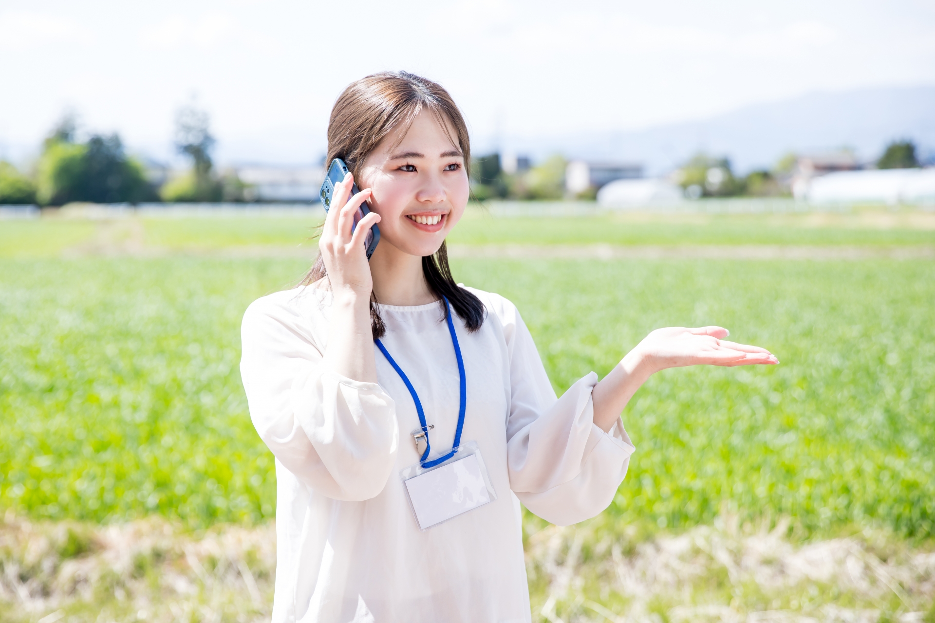 打ち合わせするビジネスマン