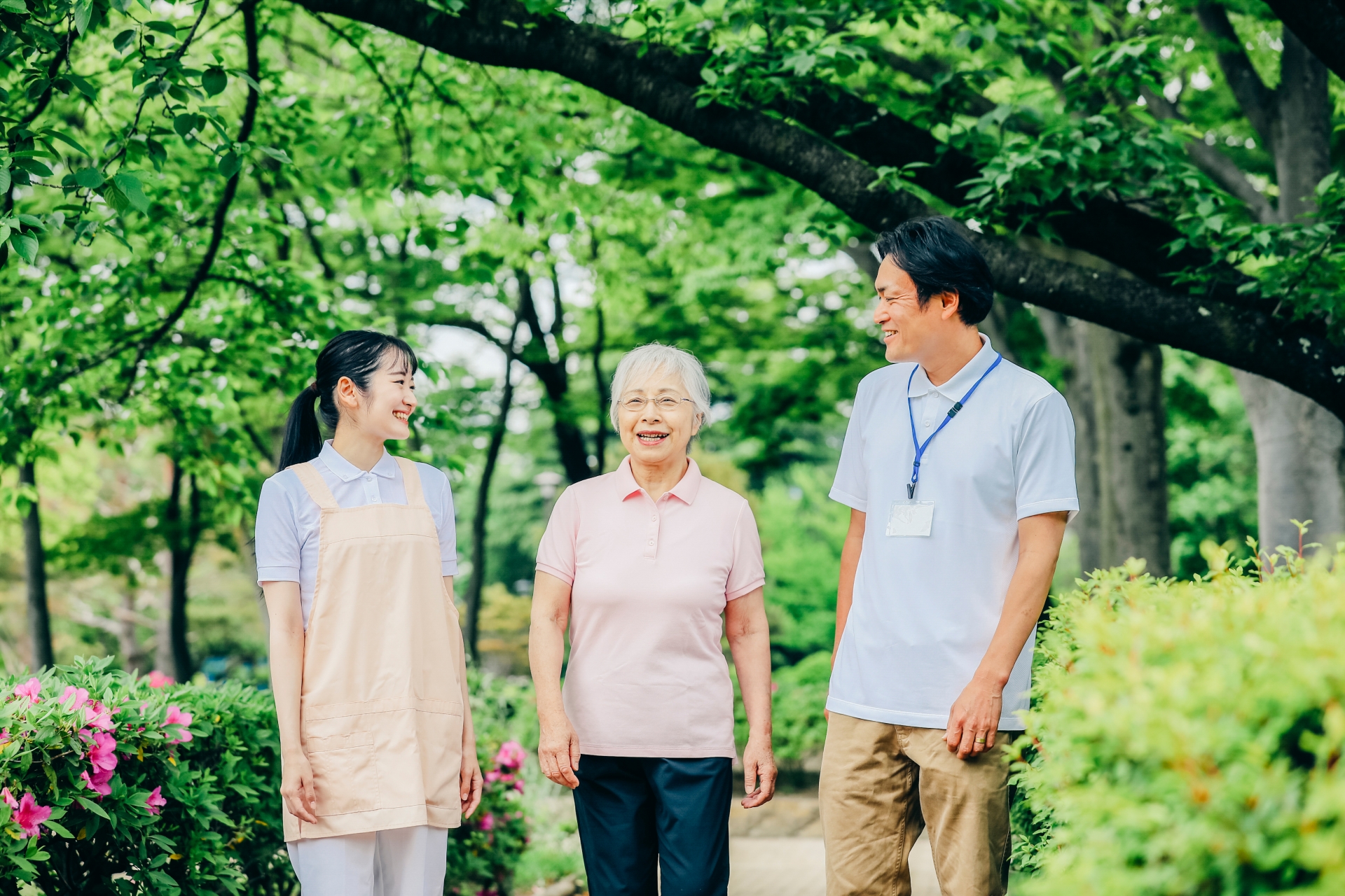 散歩介護