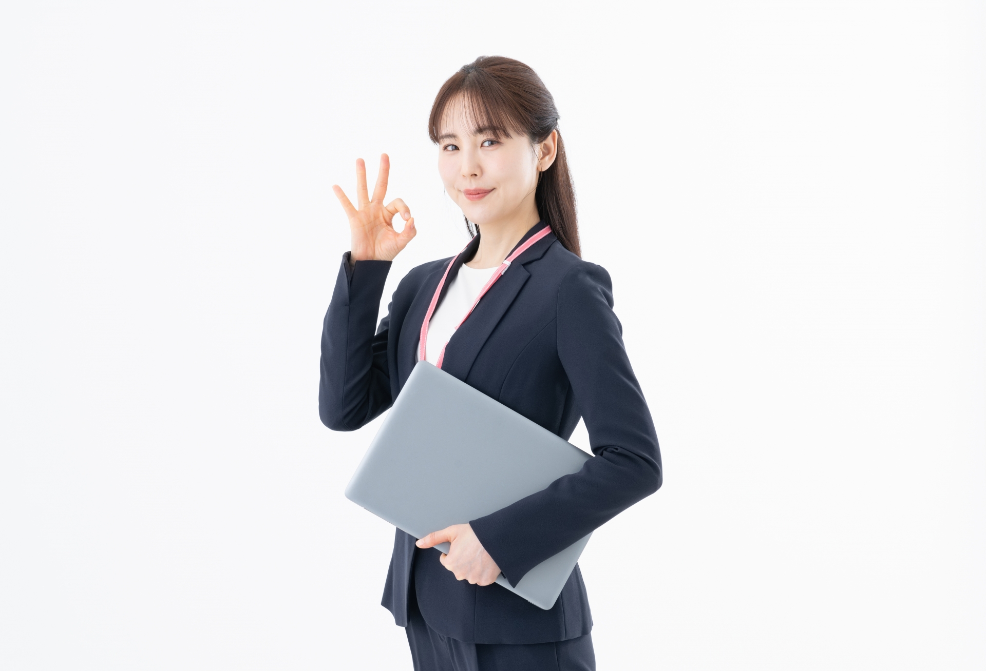 OKサインをする女性