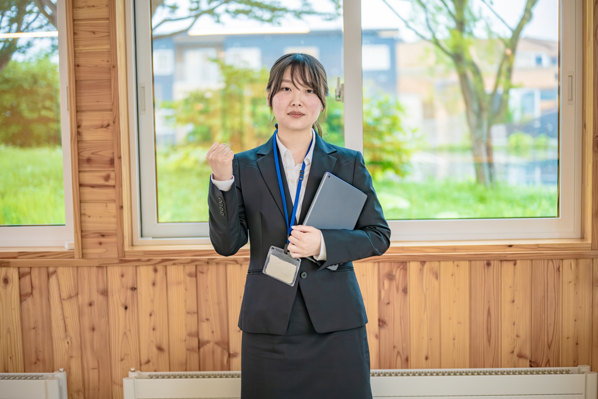 やる気溢れるビジネスガール