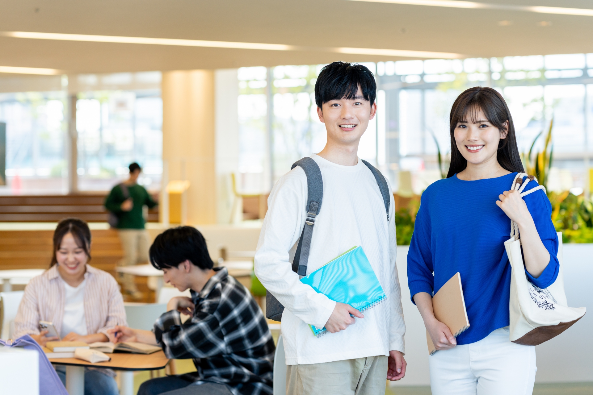 大学生のポートレート