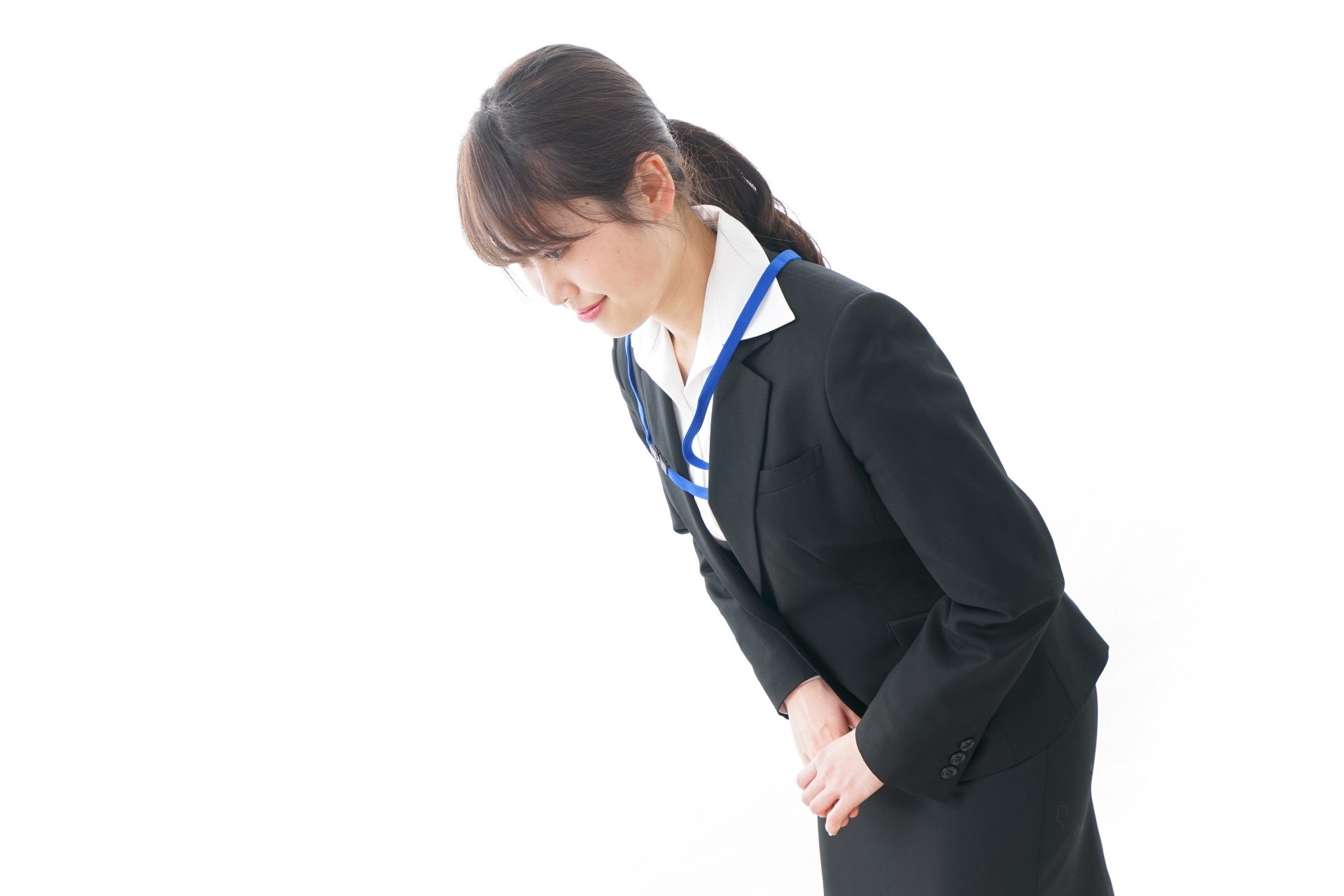 おじぎをするビジネスウーマン