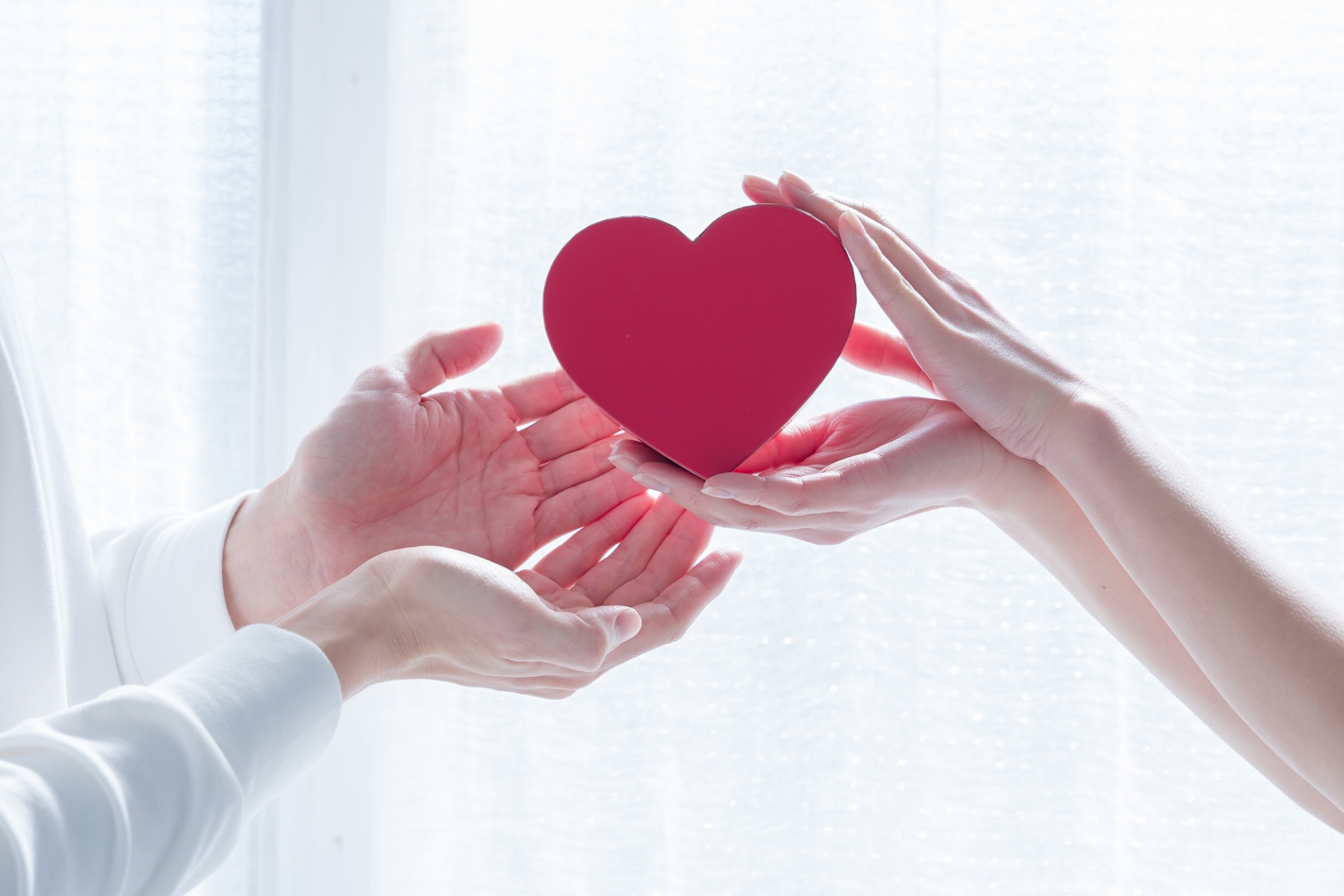 ハートとカップル