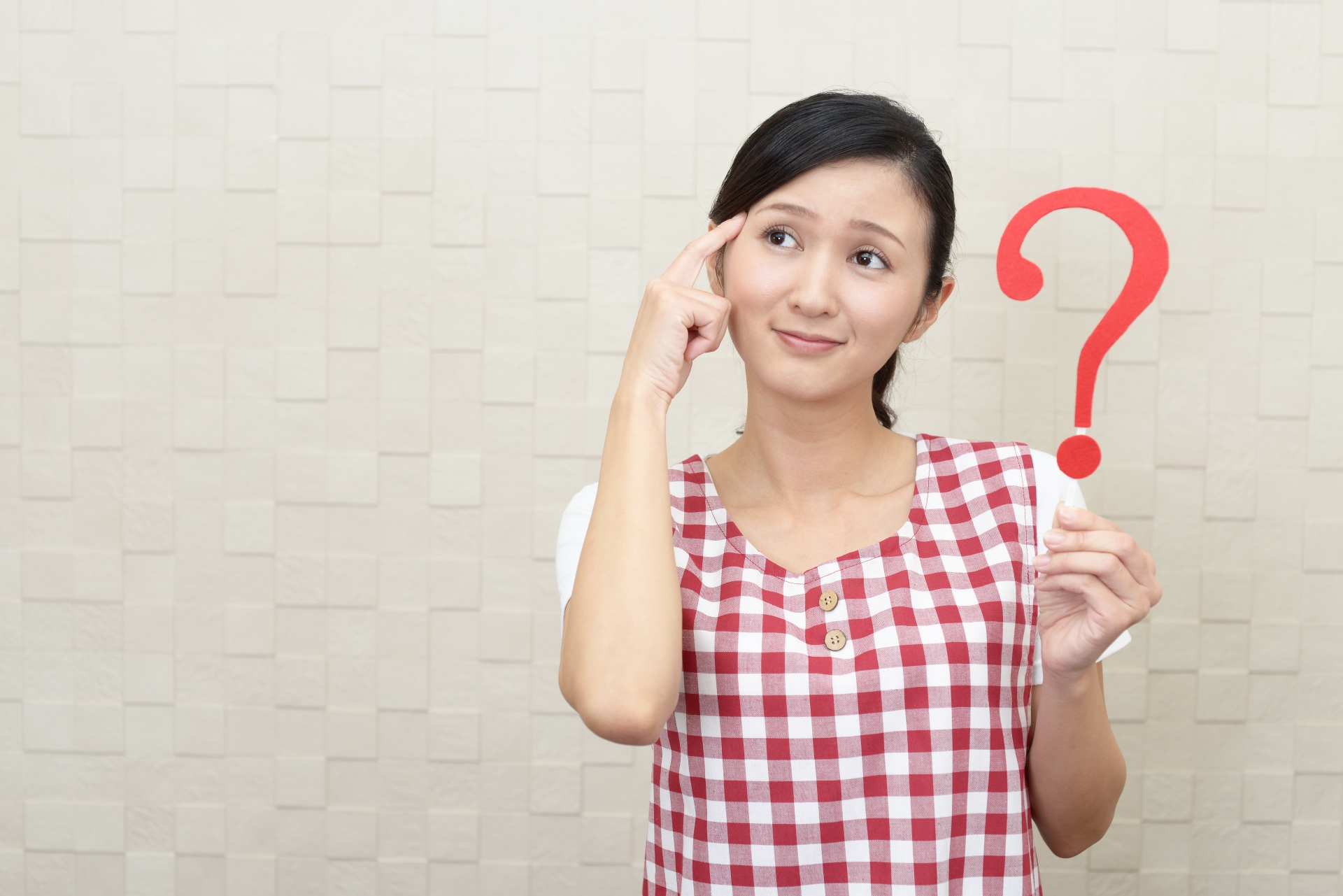 疑問の女性