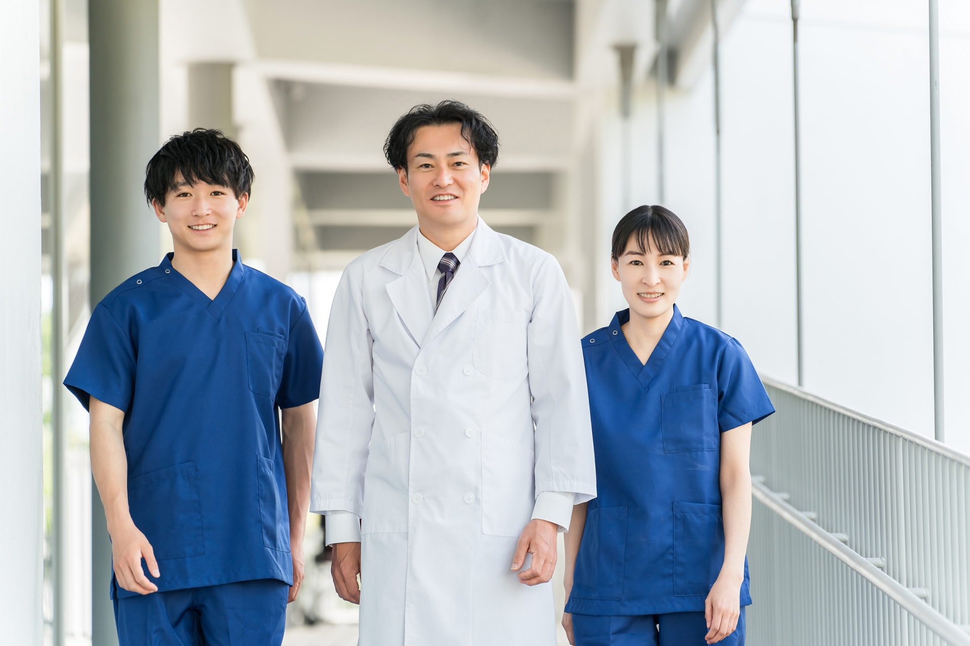 病院にいる医療スタッフ