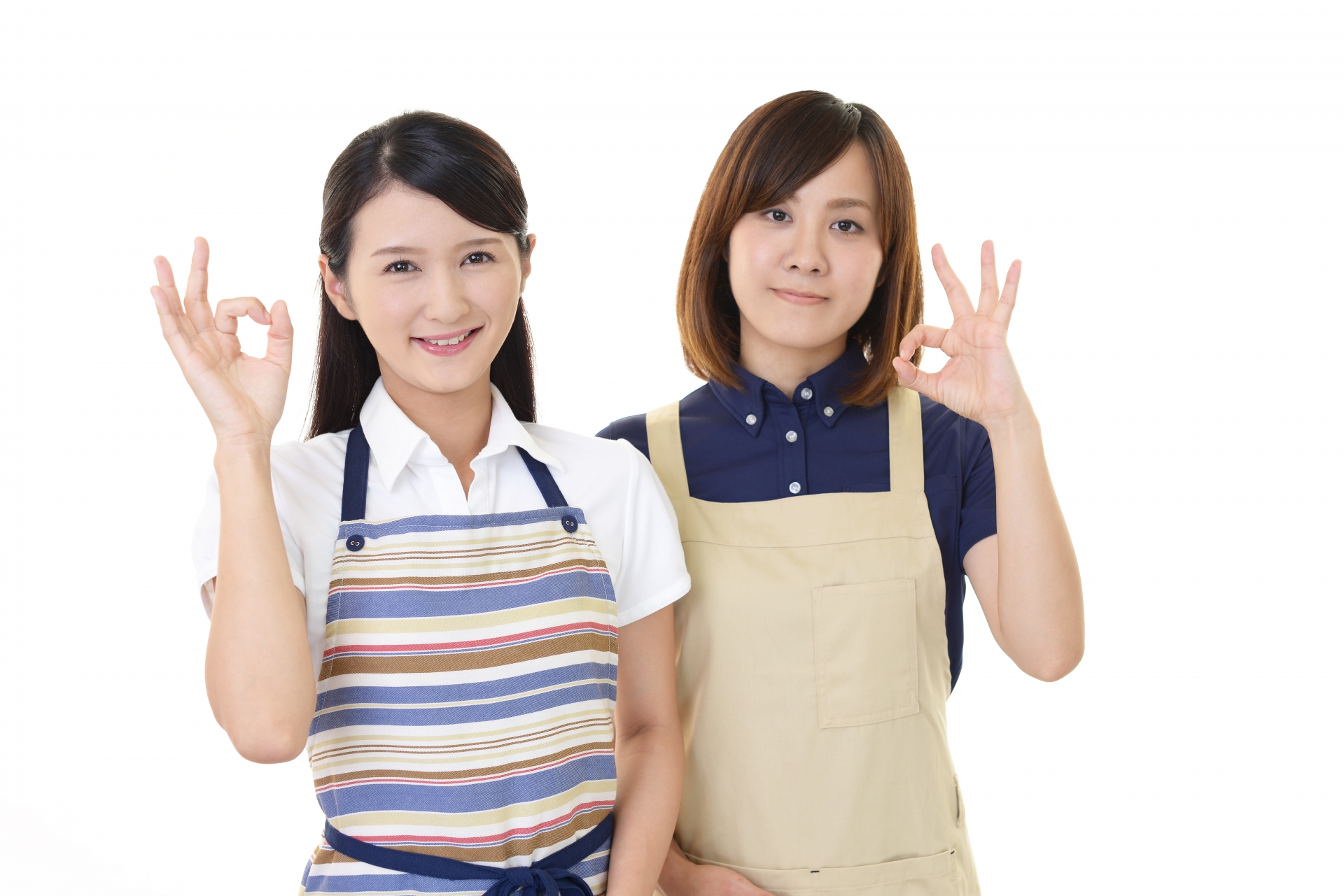 エプロン姿の女性