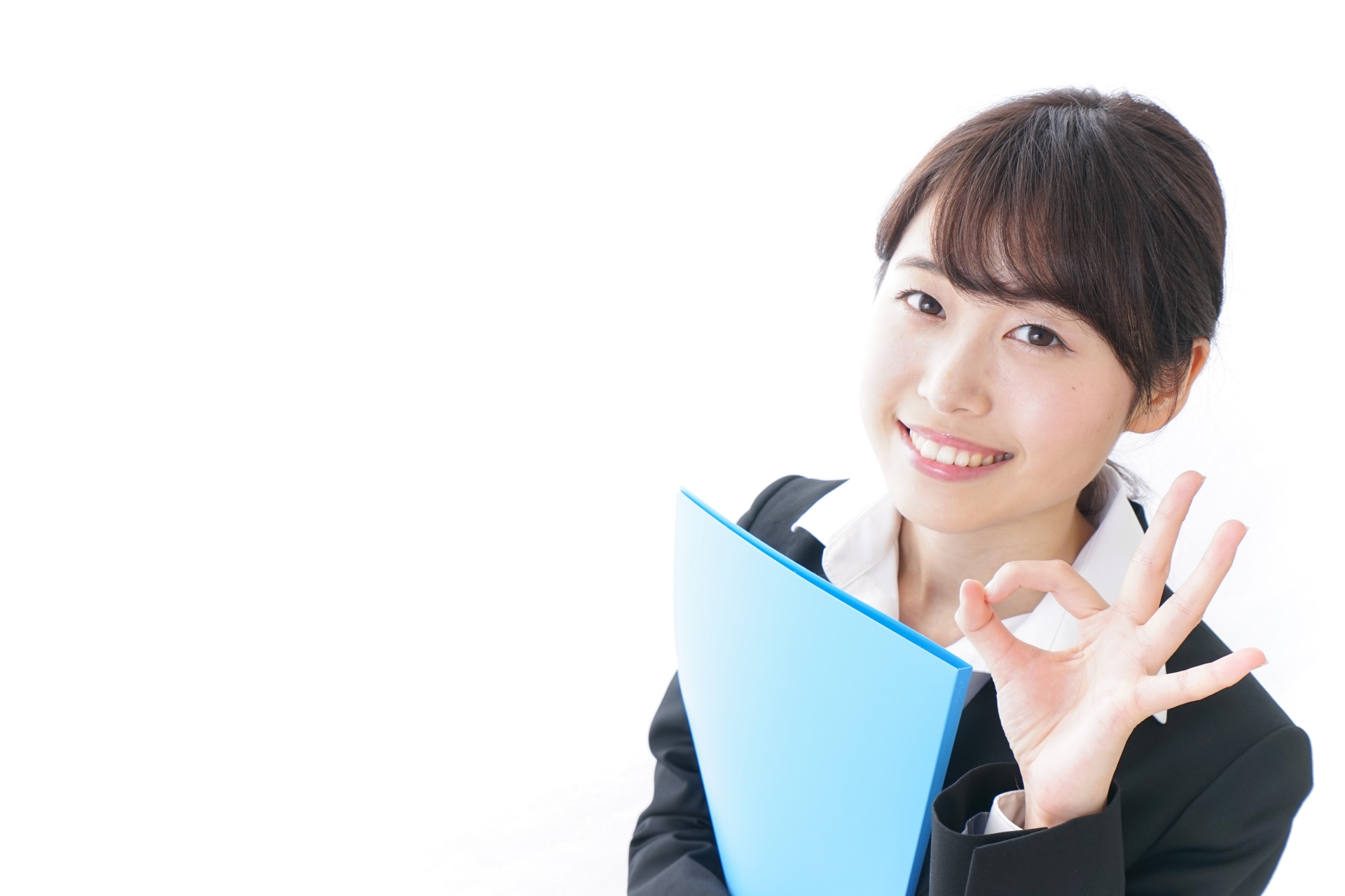 OKを示すビジネスウーマン