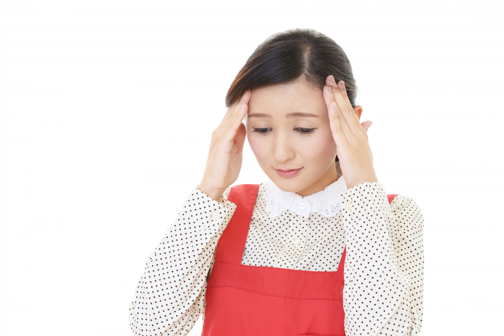 エプロン姿の女性