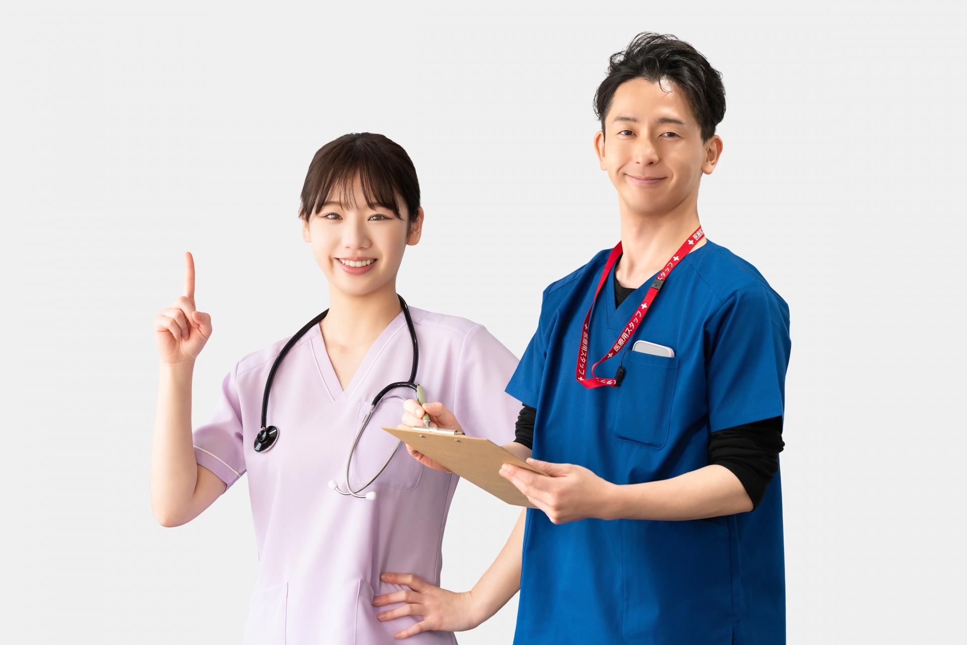 医療スタッフの男女