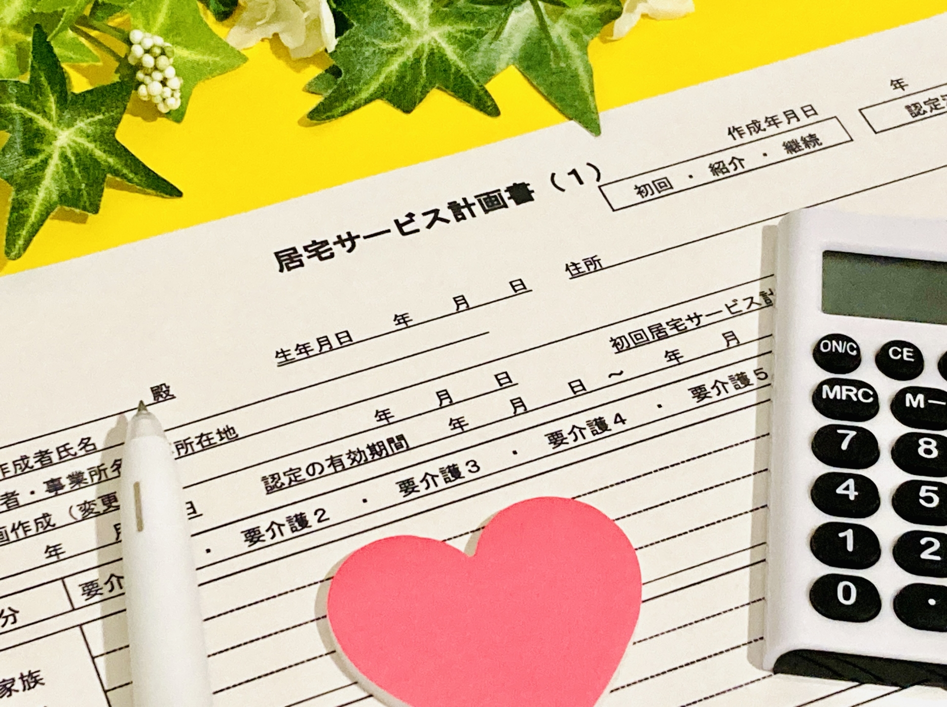 居宅サービス計画書画像