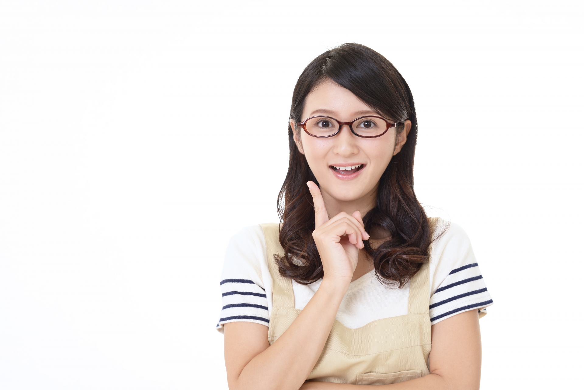 エプロン姿の女性