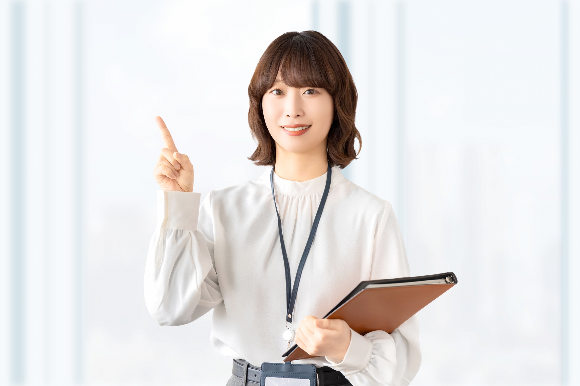 笑顔の女性