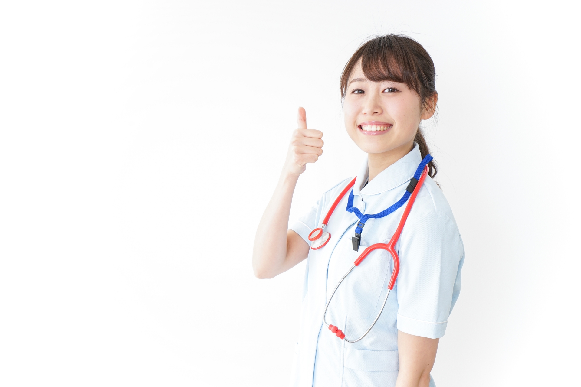 OKサインをするナース