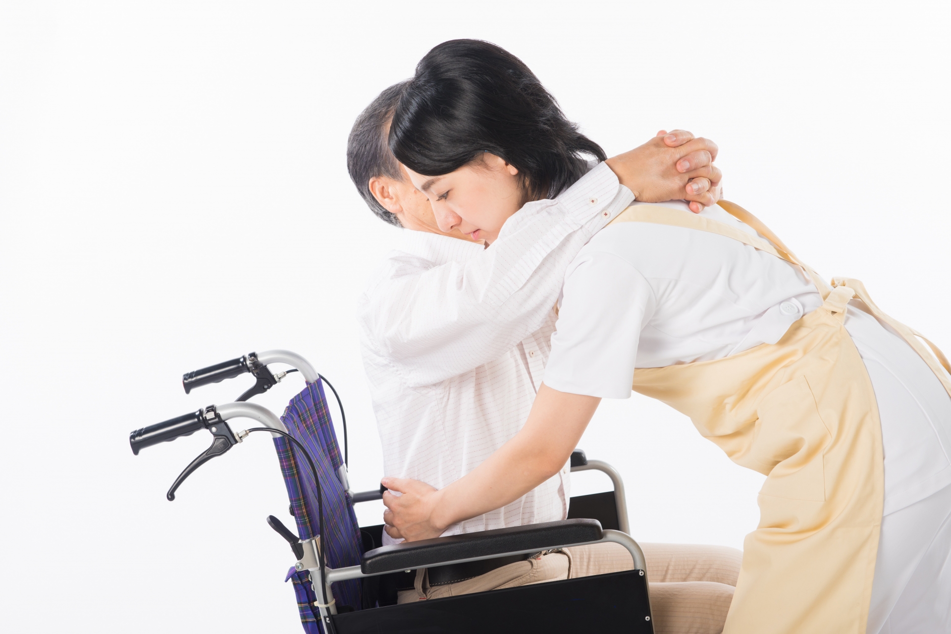 看護師と車椅子の男性