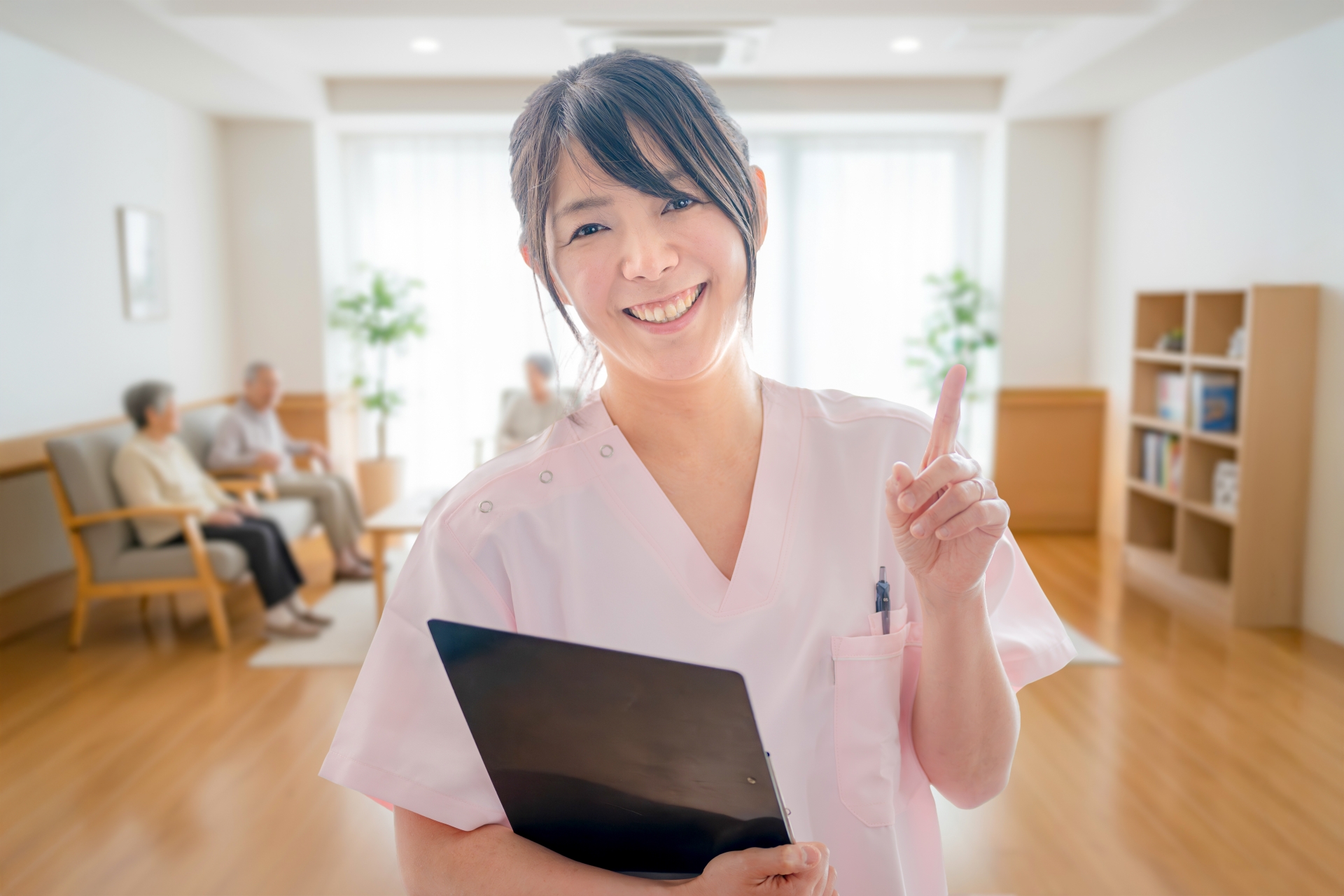 指差す医療女性