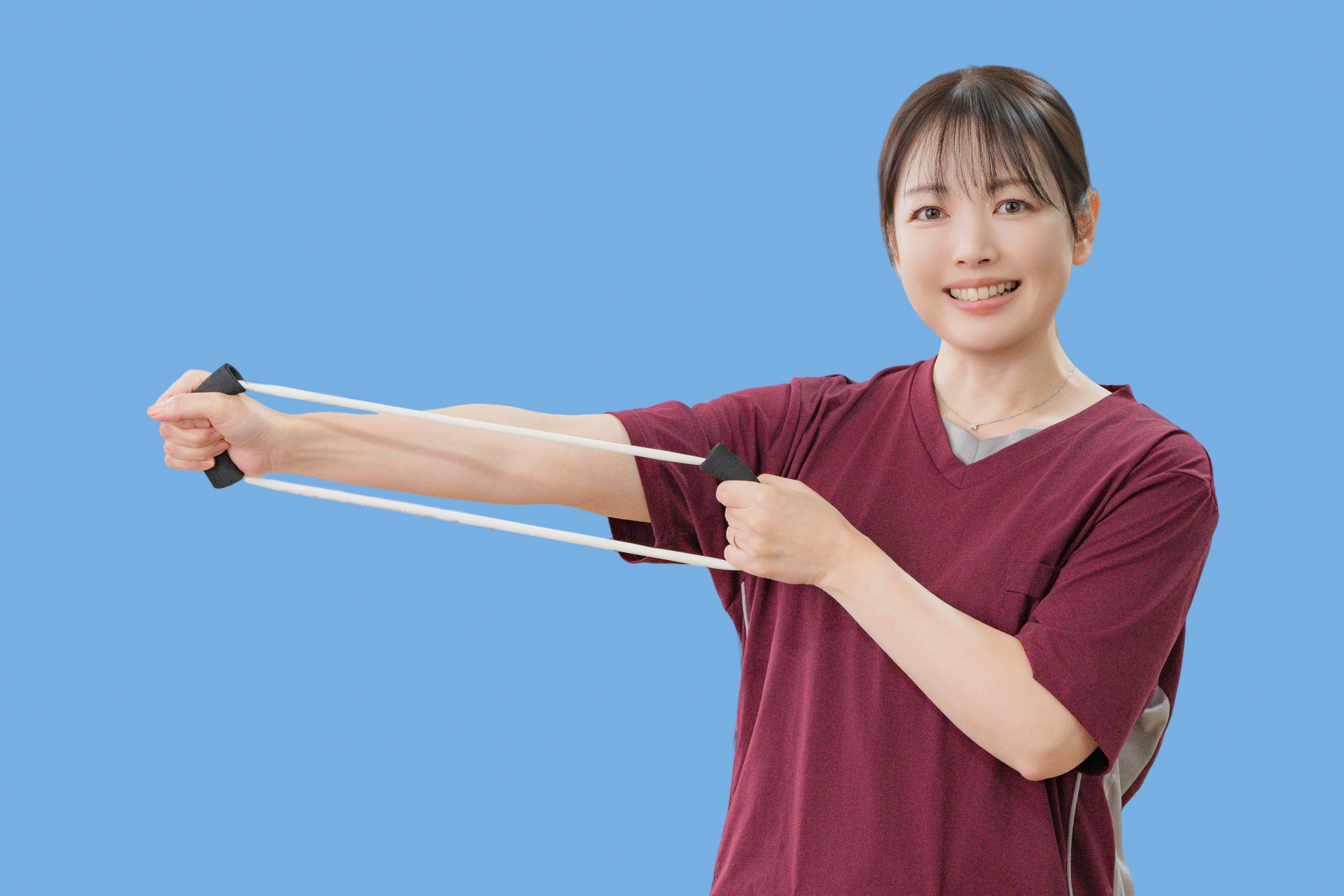 運動する女性