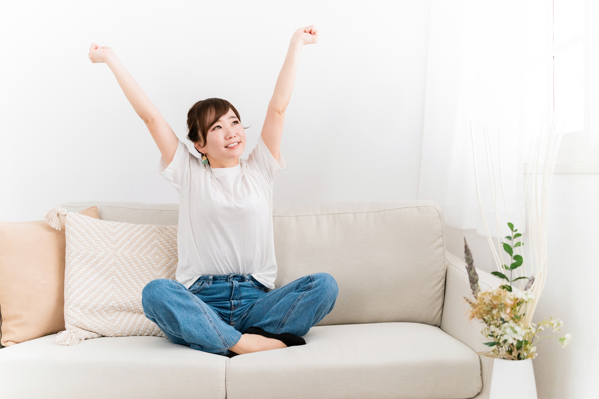 バンザイしてスッキリ解決した日本人女性