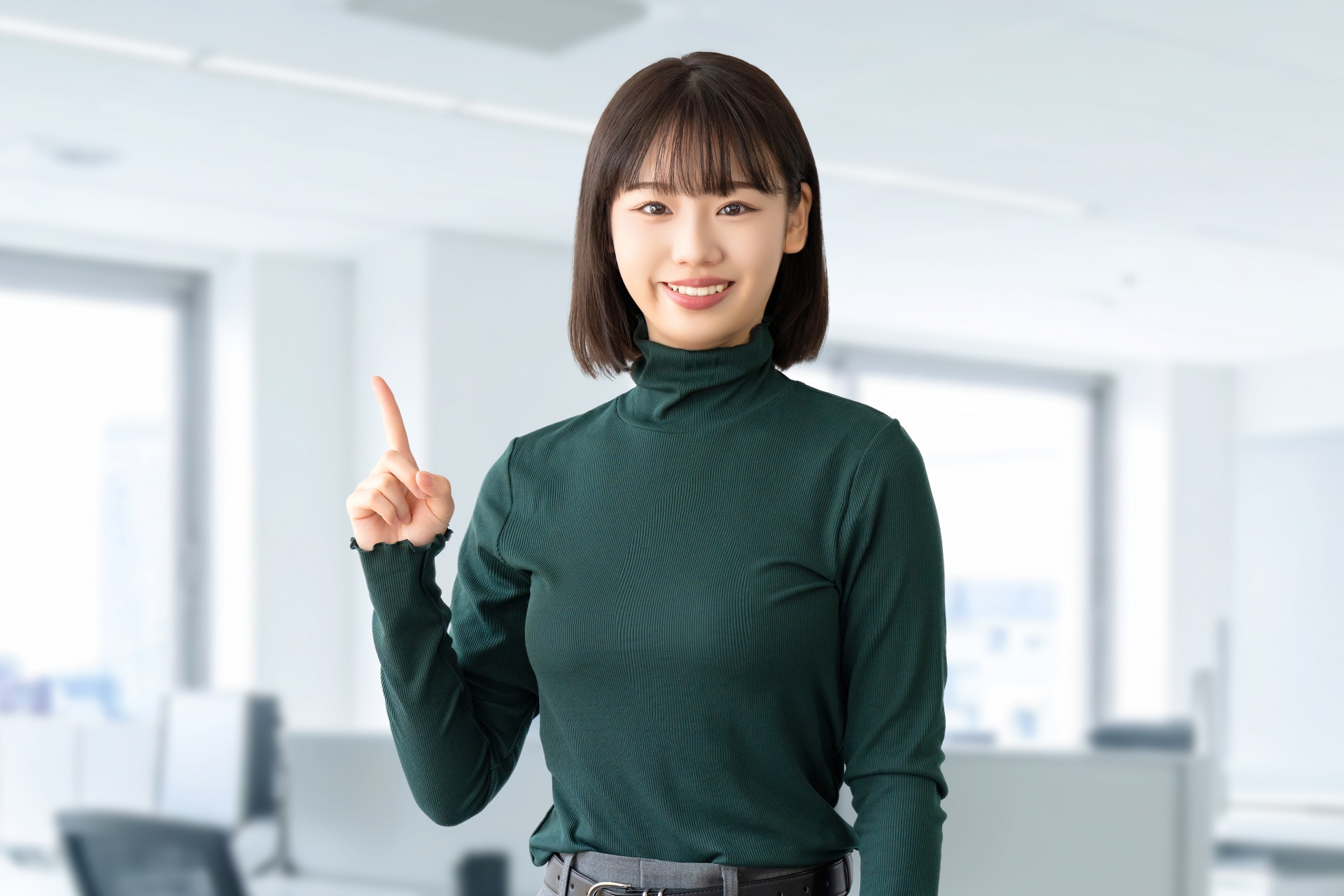 笑顔の女性・ビジネスウーマン