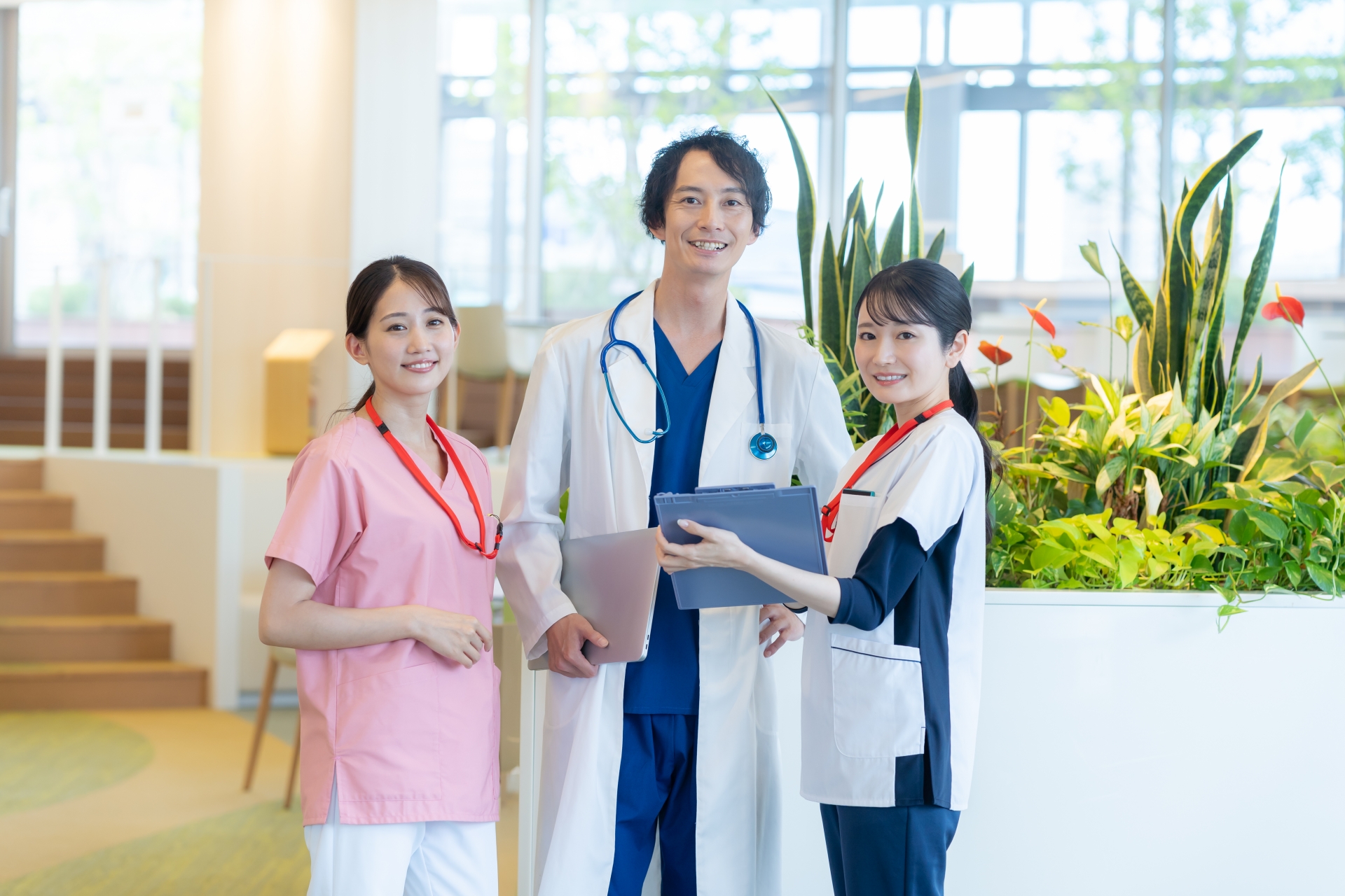 病院で働く医療従事者